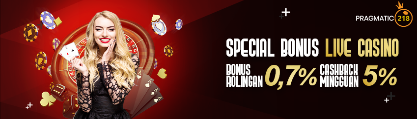 CASHBACK LIVE CASINO 5% DAN ROLLINGAN 0.7% SETIAP MINGGUNYA